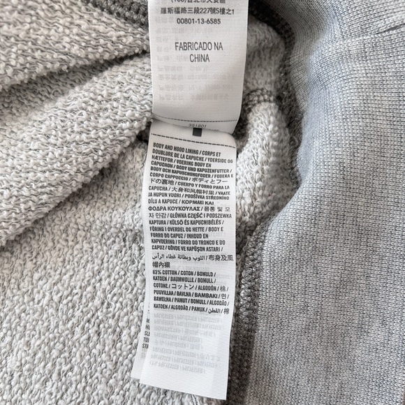 Vintage Hollister Lightweight Grey Hoodie Sweatshirt Size S - Picture 6 of 8